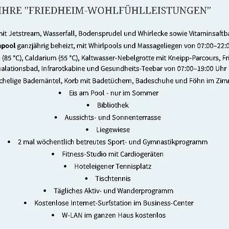 Sonnenresidenz Friedheim 4* Weerberg